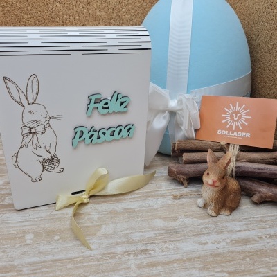 Caixa livro média - Coelhinha