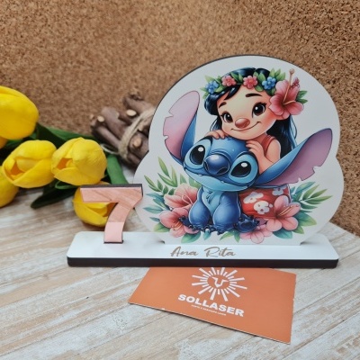 Topo de bolo " Lilo e Stitch"