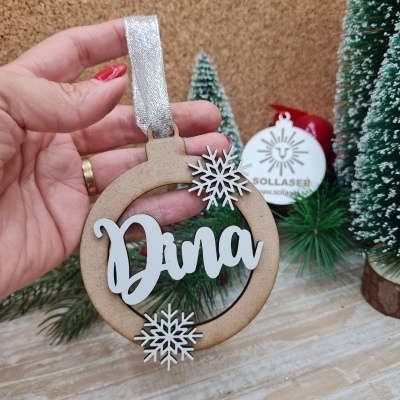 Bola - Nome e flocos de neve