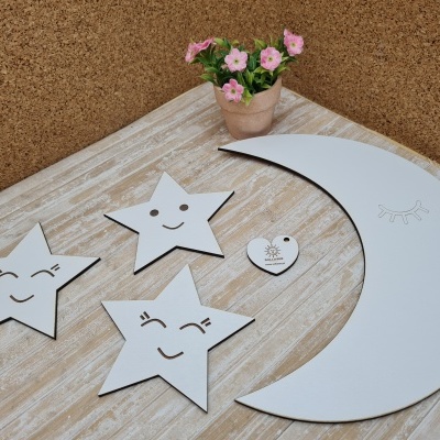 Figuras variadas em MDF branco ou cru