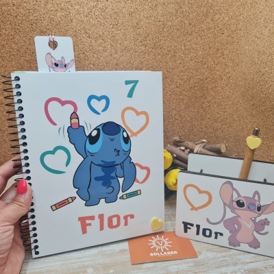 Material escolar: " Lilo e Stitch and Angela"