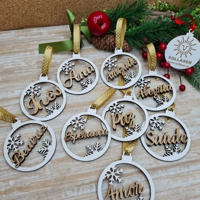 Bola Nome em cor Natural