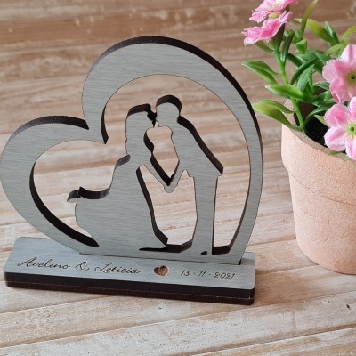 Lembrança: Noivos no Coração