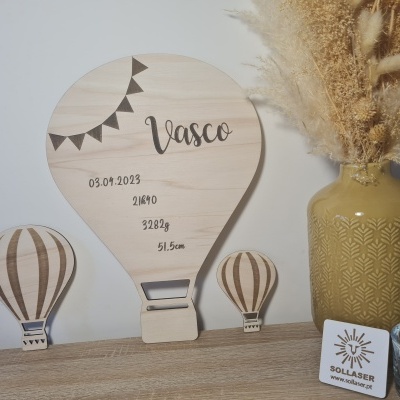 3 Balões de Ar quente ( Decoração de Parede)