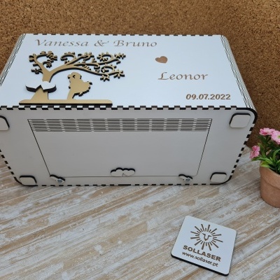 Caixa de ofertas tema: Árvore dos Noivos