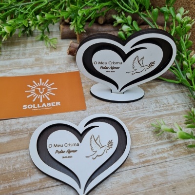 Lembrança - Coração com fundo