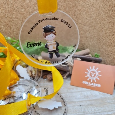 Medalhas em acrílico