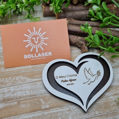 Lembrança - Coração com fundo