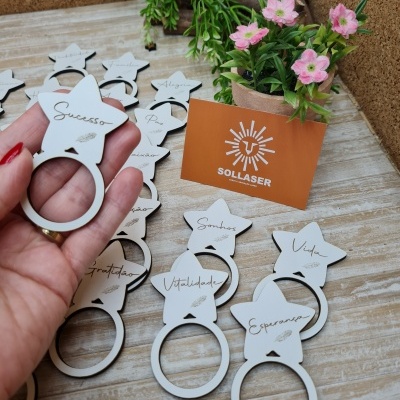 Argolas de guardanapo - estrela