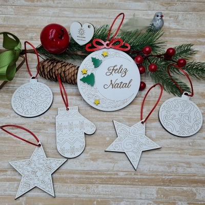 Conjunto " Adornos Natalícios"