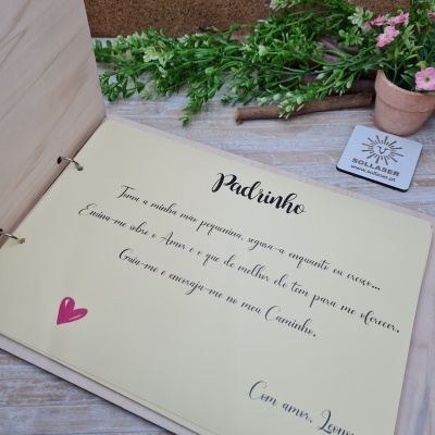 Livro/ Álbum Fotogravação Padrinhos