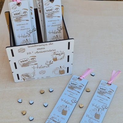 Marcador de livro - Festa Temática