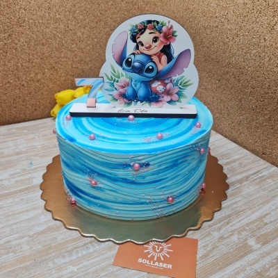 Topo de bolo " Lilo e Stitch"
