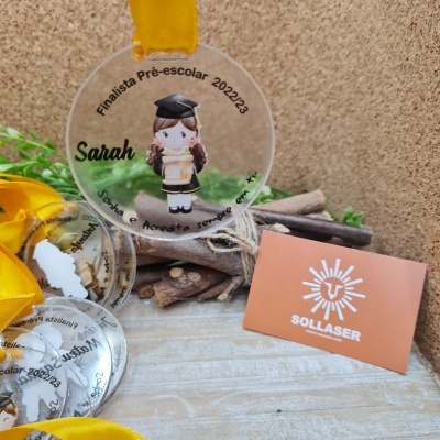 Medalhas em acrílico