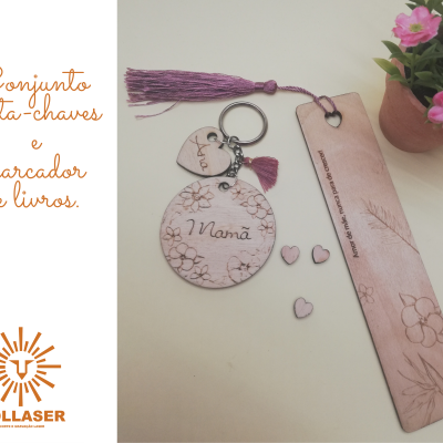Conjunto Porta-chaves e Marcador de Livros