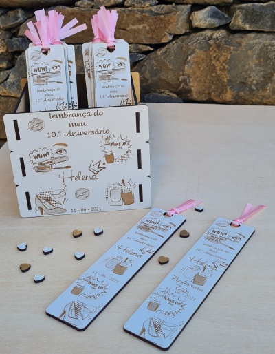 Marcador de livro - Festa Temática