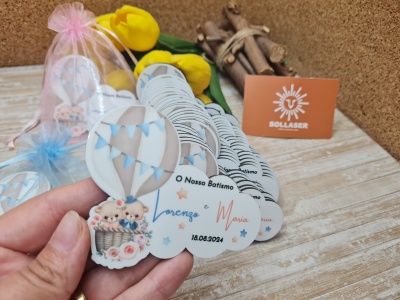 Lembrança Ursinhos no  Balão para irmãos