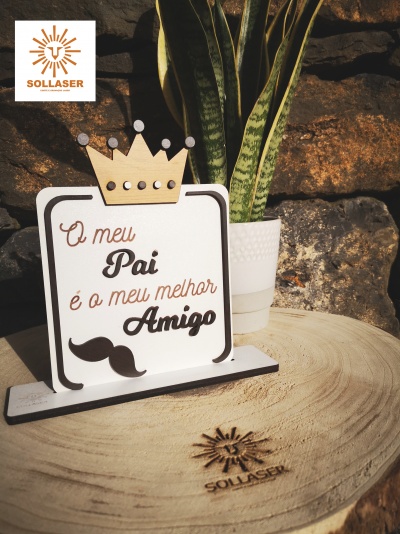 Placa Dia do Pai " Meu melhor amigo" Placa Dia do Pai " Meu melhor amigo"