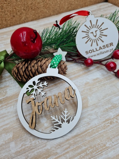 Bola Nome em cor Natural