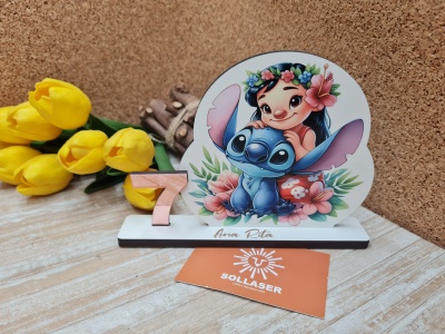 Topo de bolo " Lilo e Stitch"