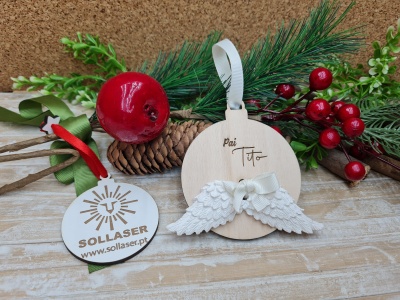 Bola com asas de cerâmica perfumada