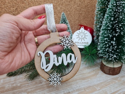 Bola - Nome e flocos de neve