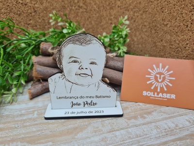 Fotogravação - Lembrança de Batismo