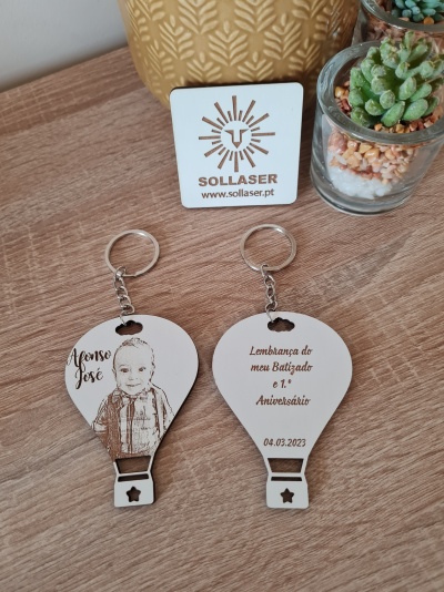 Balão fotogravação - Porta-chaves