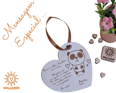 Coração - íman, fita ou base.