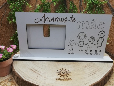 Moldura "Dia da Mãe e filhos"