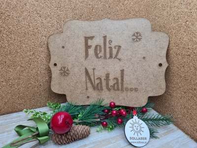 Placa Feliz Natal