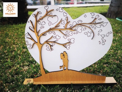 Placa "Coração dos Namorados"