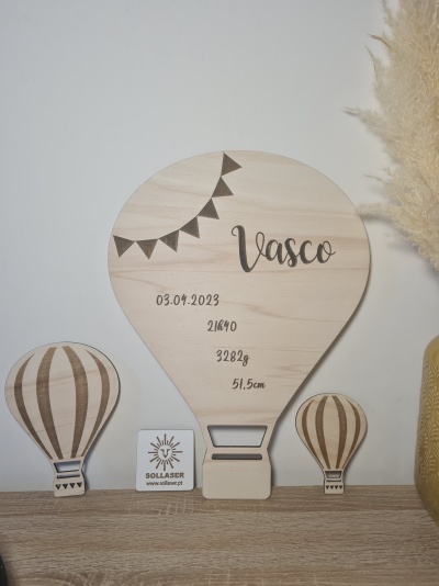 3 Balões de Ar quente ( Decoração de Parede)