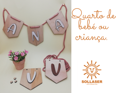 Bandeiras com o nome