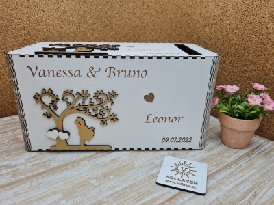 Caixa de ofertas tema: Árvore dos Noivos