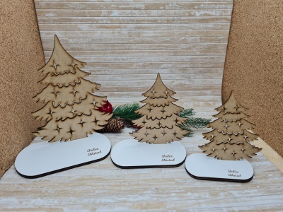 Árvores de 3 tamanhos