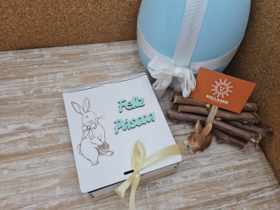 Caixa livro média -  Coelhinha