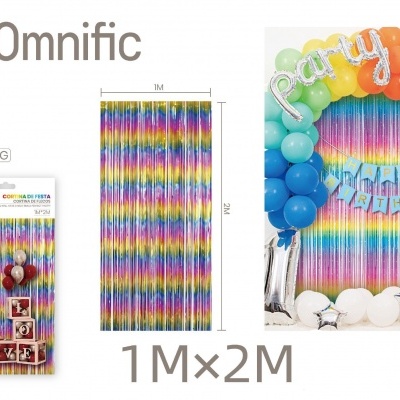 Cortina decorativa colorida - 452432