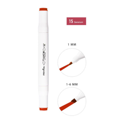 Marcador dupla ponta - 15 - Geranium