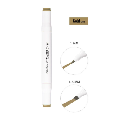 Marcador dupla ponta - Gold