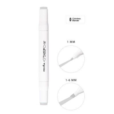 Marcador dupla ponta - 0 - Colorless Blender