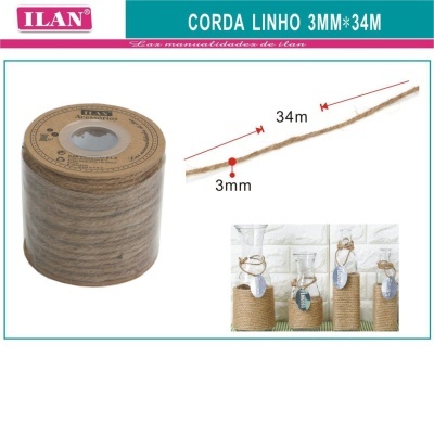 Corda de Linho - 3mm x 34m