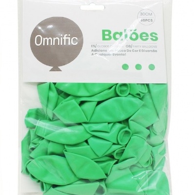 Balão Verde Claro 30cm 50PCS - 312576