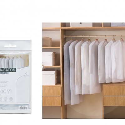 Porta-fatos transparente s/fecho de correr - 60cm*100cm