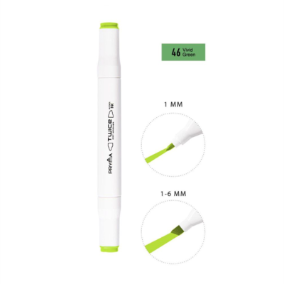 Marcador dupla ponta - 46 - Vivd Green