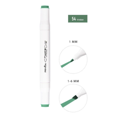 Marcador dupla ponta - 54 - Viridian