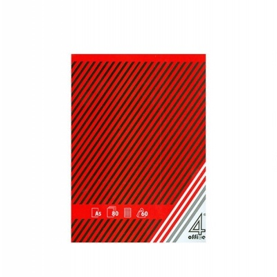 Bloco de apontamentos quadriculado 4office A5 80 fls