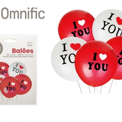 Balão decorativo I Love You 5PCS - 268873