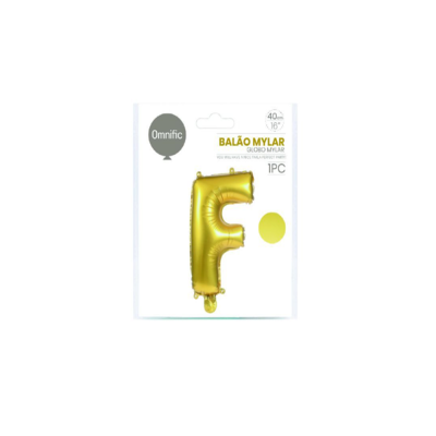 Balão de Letra - Dourada - F