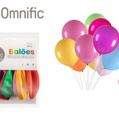 Balão Colorido 30cm 8PCS  - 312484
